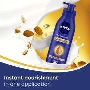 Nivea Body Lotion For Extremely Dry Skin, Oil In Lotion Ultra Rich, With Natural Almond Oil & Vitamin E, 48H Moisture Care, 400ml