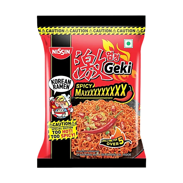 Nissin Geki spicy Maxxxxx Flavour Noodles 80g