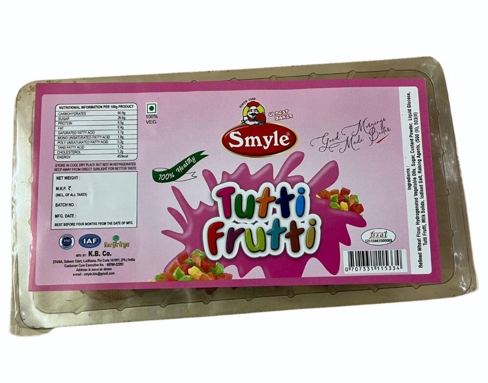 Smyle Tutti Frutti Cookies, 300gm