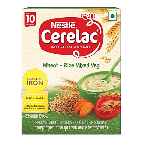 Nestle Cerelac Baby Cereal With Milk Wheat Rice Mixed Veg 300g