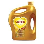 Bulk Deal - Saffola Gold Rice Bran And Corn Based Blended Oil 3 L ( Pack of 5 )