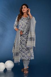 Kurti With Afgani Pent With Duppata