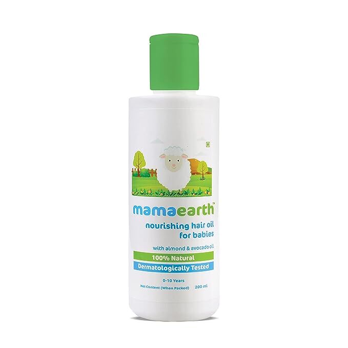 Mamaearth Nourishing Hair Oil for Babies with Almond and Avocado Oil - 200 ml