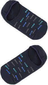Jockey Pop No show Cotton Socks (7064-0110 Asstd Navy 15) 18cm