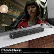Portronics Sound Slick 5 80W Bluetooth Wireless Soundbar with LED Display, 3.5mm Aux-in, Supports USB, Optical Input Port, Remote Control(Black)
