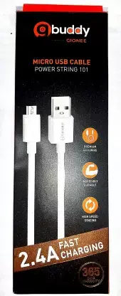 GIONEE Micro USB Cable 1 m GN-GC1M (Compatible with MICRO USB, White)