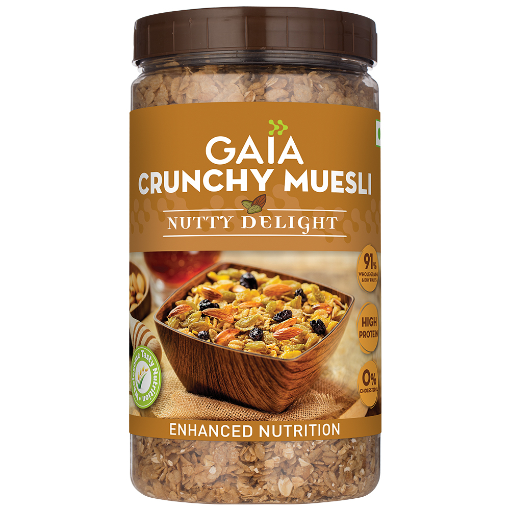 Gaia Crunchy Museli Nutty Delight 1Kg