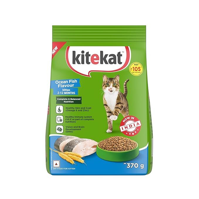 Kitekat Ocean Fish Flavour Kitten 2-12 Months 370g