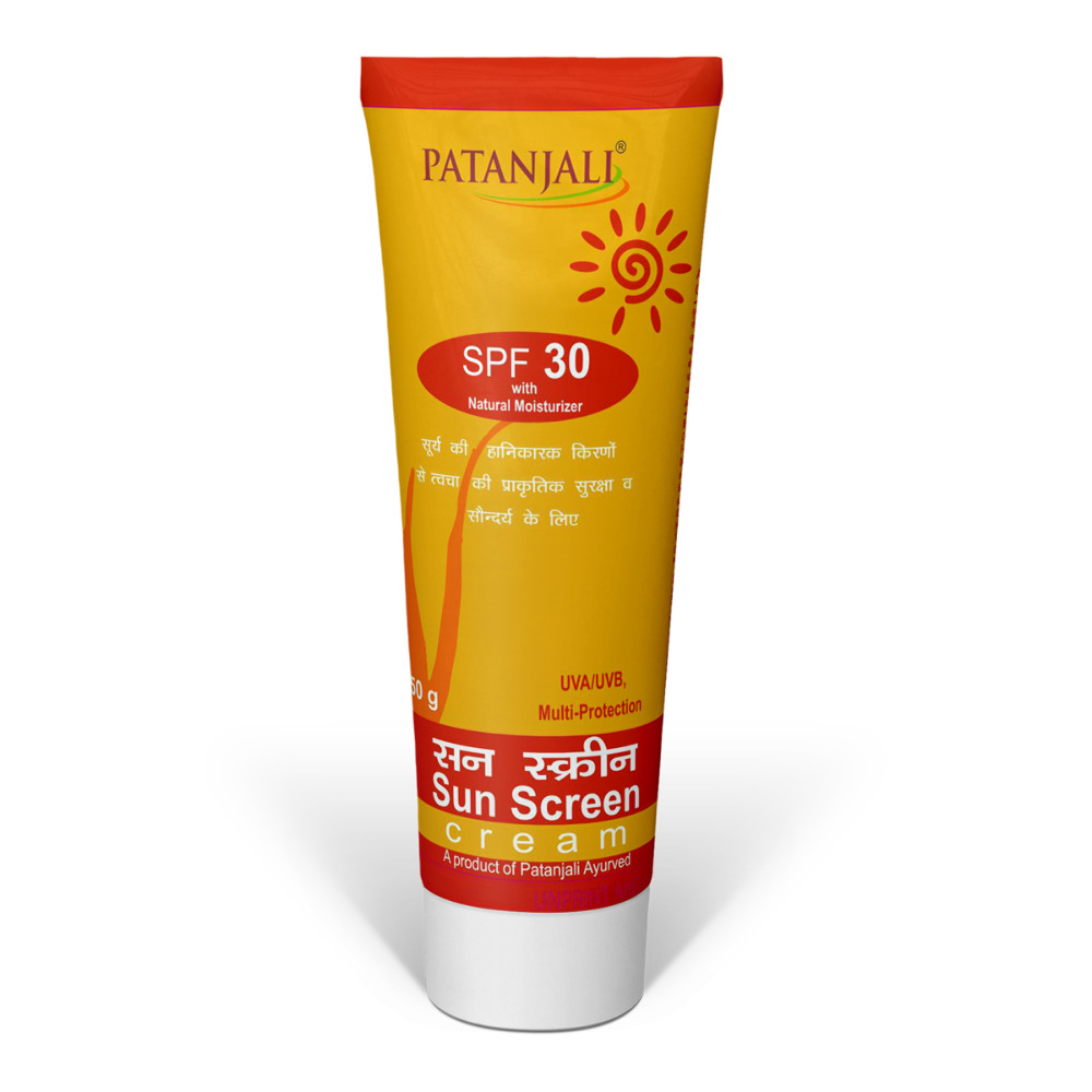 Patanjali Sun Screen Cream SPF 30, 50g