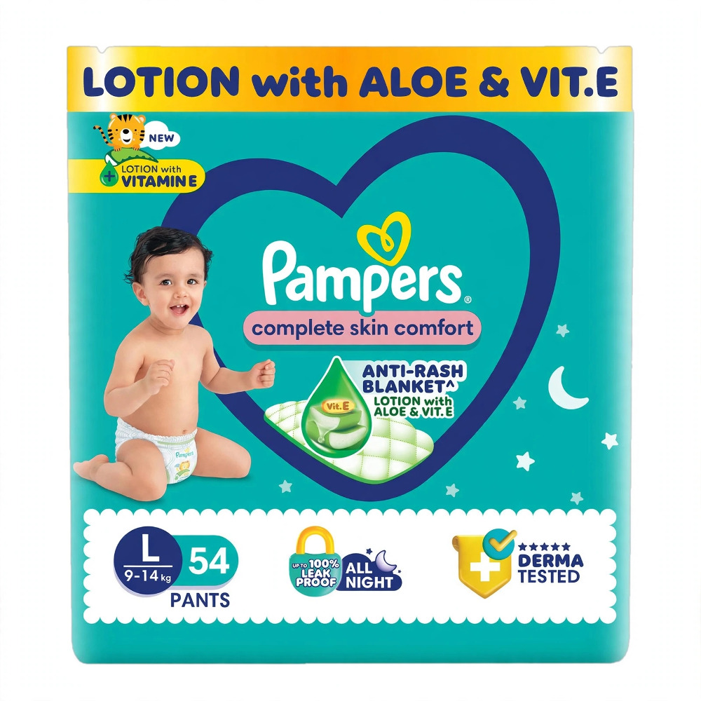 Pampers Complete Skin Comfort Anti Rash Blanket L 9-14kg (54Pants)