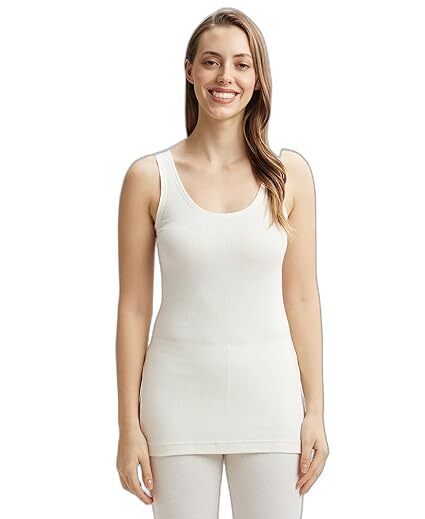 Jocky Woman Thermal Tank Top 2500-01 Off White