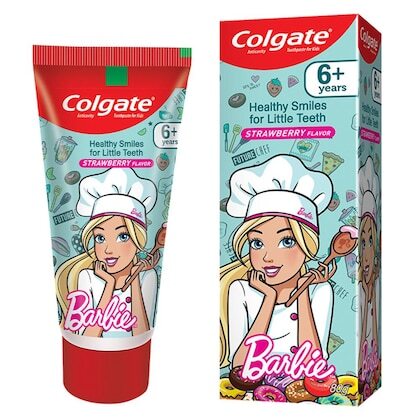 COLGATE STRAWBERRY FLAVOUR BARBIE 6+YRS 80G