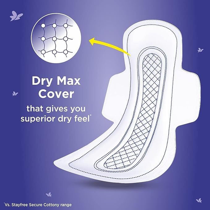 Stayfree Dry Max All Night Sanitary Pads Pack Of 28