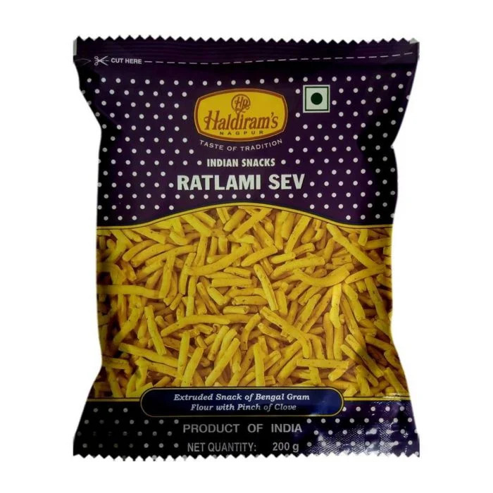 BULK DEAL - Haldirams Ratlami Sev, 200 gm (pack of 10)