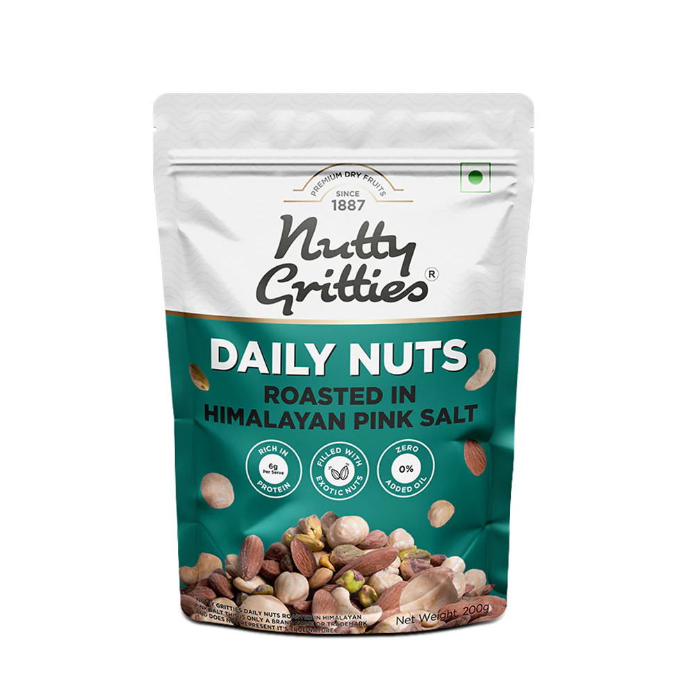 Nutty Gritties Daily Nuts Roasted In Himalayan Pink Salt 200GM