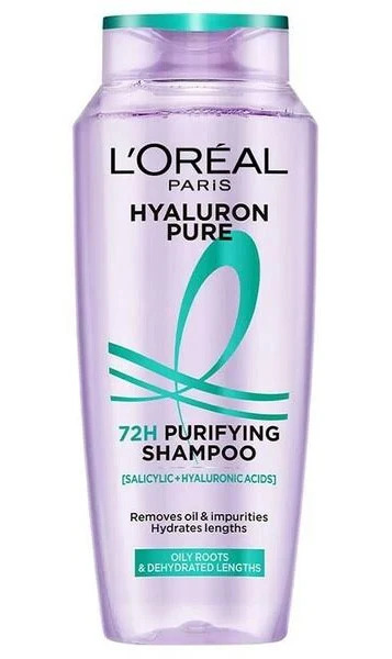 L'oreal Paris Hyaluron Pure 72H Purifying Shampoo 335ml