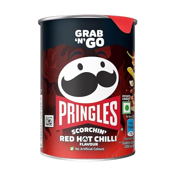 Pringles Scorchin’ Red Hot Chilli Potato Chips 40g
