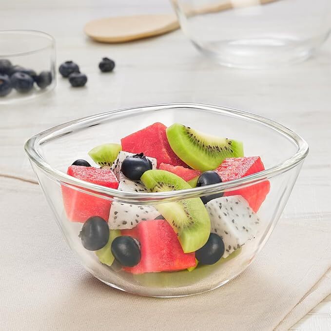 Borosil Everyday Square Mixing Glass Bowl 500ml