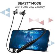 boAt Rockerz 255 Max in Ear Earphones with 60H Playtime, EQ Modes, Power Magnetic Earbuds, Beast™ Mode, ENx™ Tech, ASAP™ Charge(10 Mins=10 Hrs),Textured Finish,Dual Pair(Stunning Black)