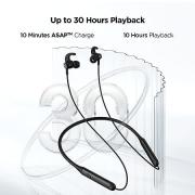 boAt Rockerz 330 in-Ear Bluetooth Neckband with Upto 30 Hours Playtime, ASAP Charge, Signature Sound, Dual Pairing & IPX5 with Mic (Active Black)