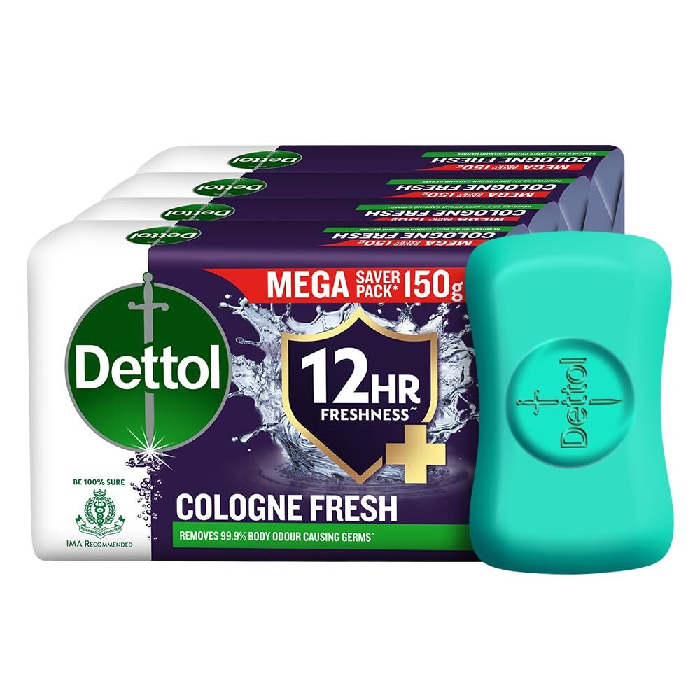 Dettol Cologne Fresh 12Hr Freshness Mega Saver Pack 600gm