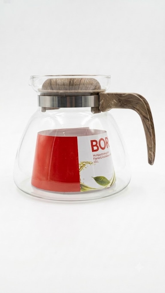 Borosil Multipurpose Glass Kettle 1.5L