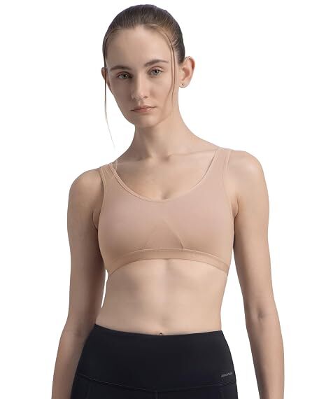 Jockey Women Athleisure Active Bra Stretch Mocha 1376-01 (L Size) 1Pc