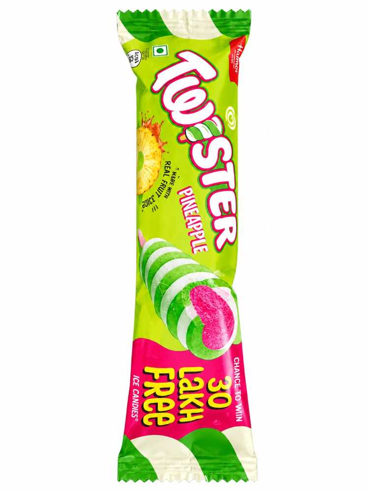 Twister Pineapple Made With Real Fruit Juice Ice Candies-65ml