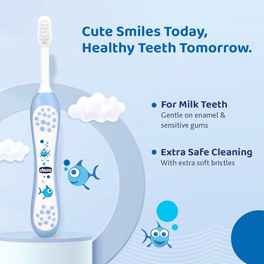Chicco Ultra Soft Bristles Toothbrush - Blue