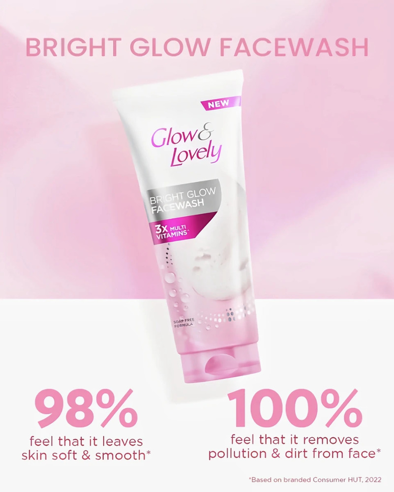 Glow & Lovely Bright Glow Facewash 3X Multi Vitamins 50g