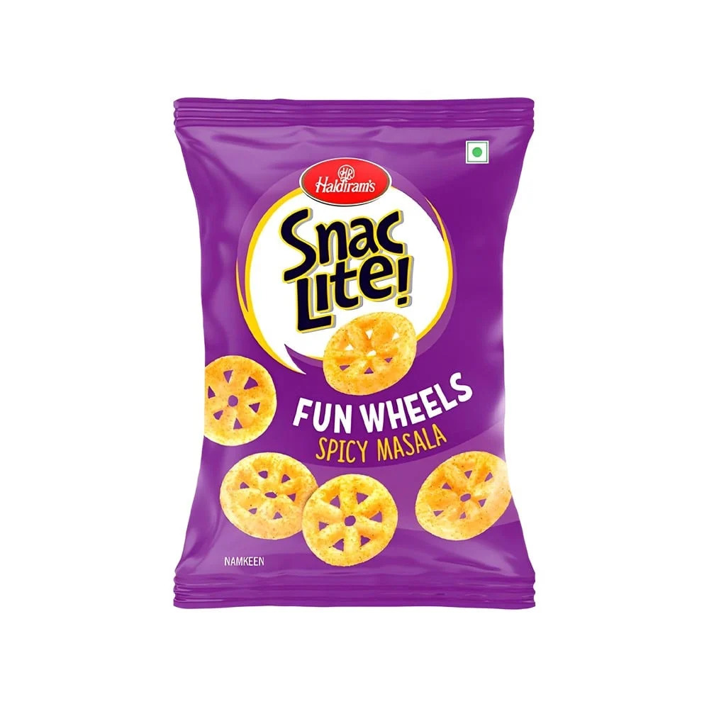 Haldiram's Snac Lite Fun Wheels Spicy Chakkar 84g