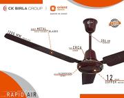 Orient Electric Rapid Air High Speed Ceiling Fan (1200mm, Brown)