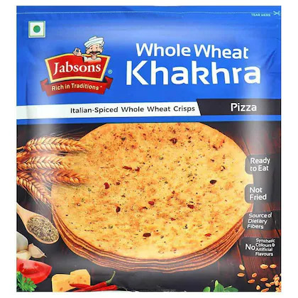 Jabsons Whole Wheat Khakra Italian-Spiced Whole Wheat Crisp, 180g