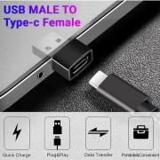 Type C Female to USB A Male Charger