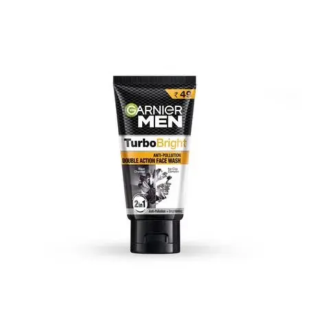 Garnier Men Turbo Bright Anti Pollution Double Action Facewash, 25 g