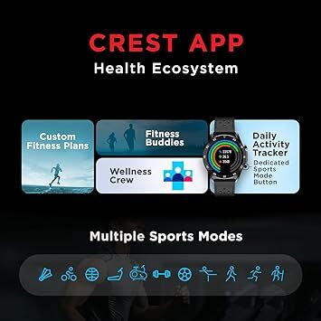 boAt Primia Smart Watch with Bluetooth Calling, AMOLED Display, AI Voice Assistant, HR, SpO2, Stress & Sleep Monitoring,Activity Tracker & Multiple Sports Modes(Active Black)