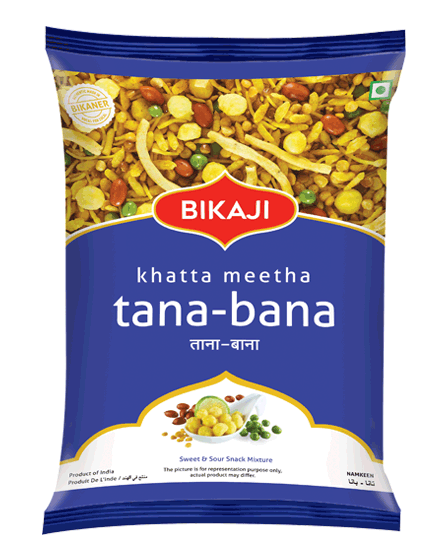 BULK DEAL - Bikaji Tana Bana (Khatta Meetha), 1 Kg (Pack of 10 )
