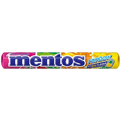 Mentos Chewy Dragees Rainbow Toffee 36.4GM