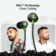 boAt Rockerz 255 Arc with ENx Technology and upto 30 Hours Playback Bluetooth Headset  (Fern Green, In the Ear)