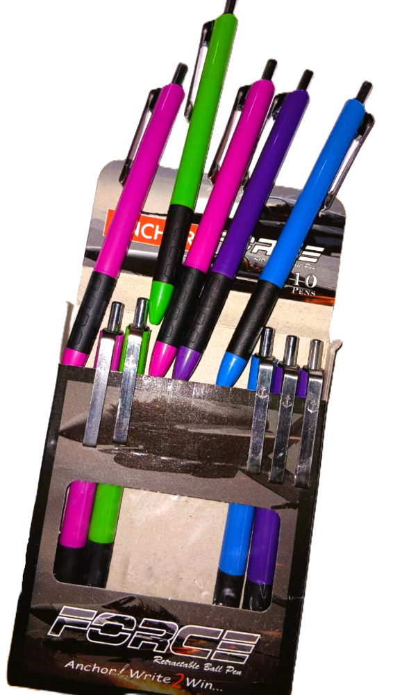 Anchor Force Retractable Ball Pen Write 2 Win