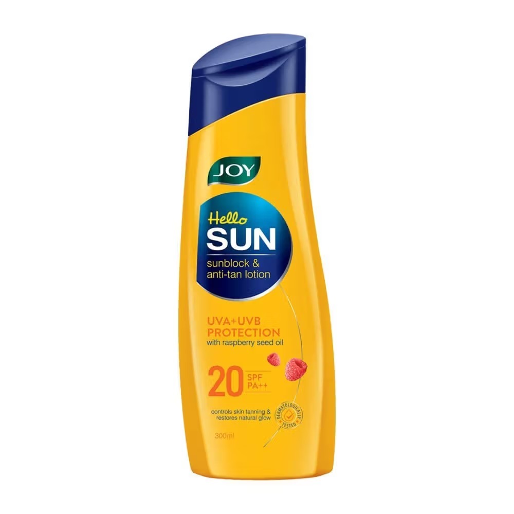 Joy Sunblock & Anti-tan Lotion UVA+UVB Protection 20 SPF PA+++ 100ml