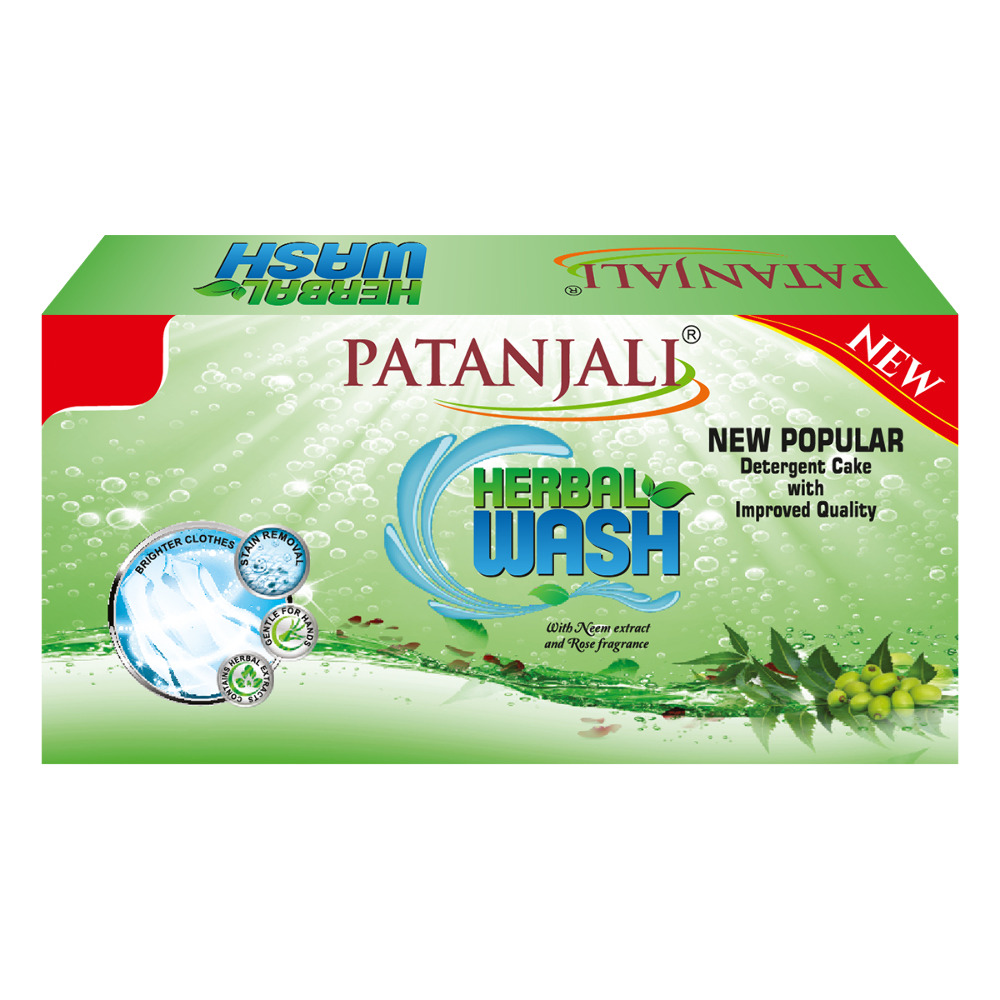 Patanjali Herbal Wash Detergent Cake, 145g