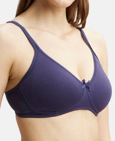 Jockey Woman Essence Wire-Free Shaper Bra Stretch Classic Navy 1722-01 (Size 32B) 1Pc