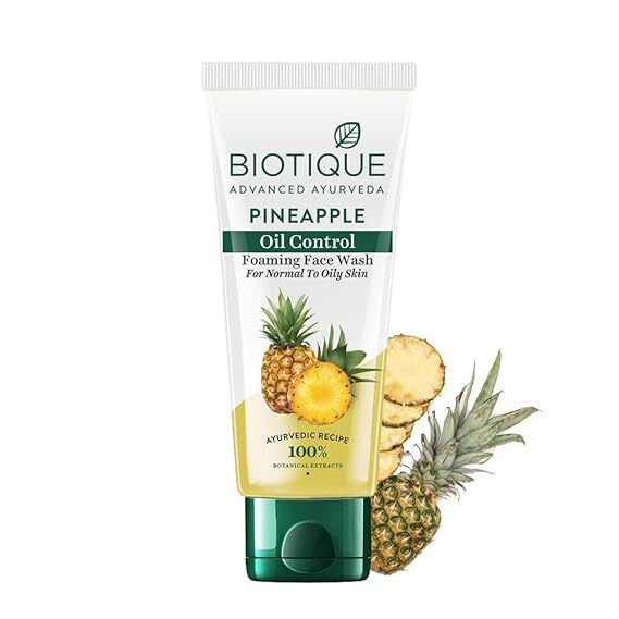 Biotique Pineapple Oil Foaming Face Wash, 100 ml