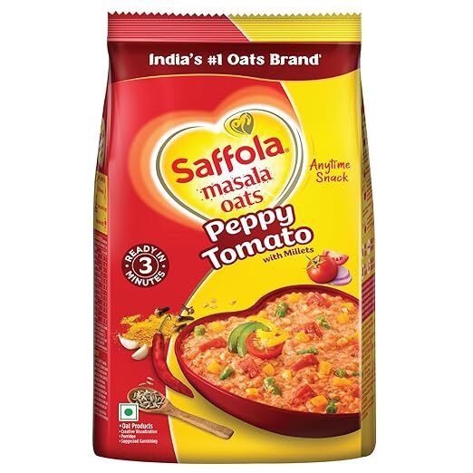 Saffola Masala Oats Peppy Tomato, 500G