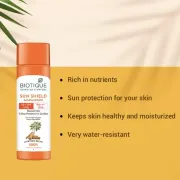 Biotique Sun Shield Sandalwood Ultra Protective Lotion 50+ SPF PA+++ UAV Sunscreen, 120 ml