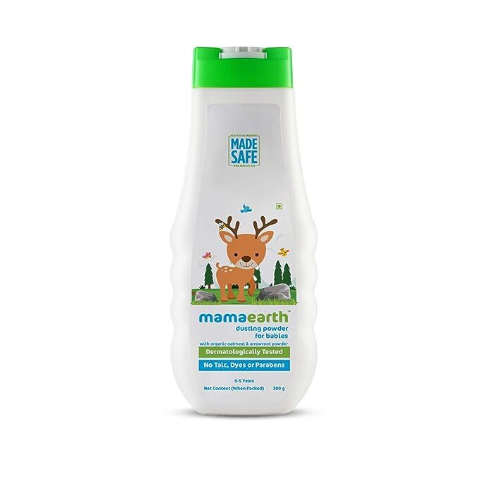 Mamaearth Dusting Powder with Organic Oatmeal and Arrowroot Powder for Babies - 300g