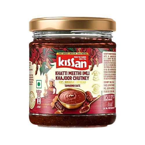 Kissan Khatti Meethi Imli Khajoor Chutney Jar 200 G