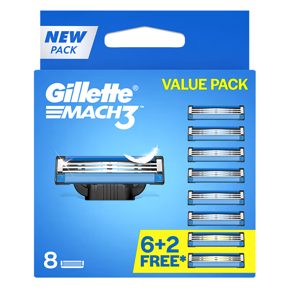 Gillette Mach3 Turbo Value Pack 6+2free