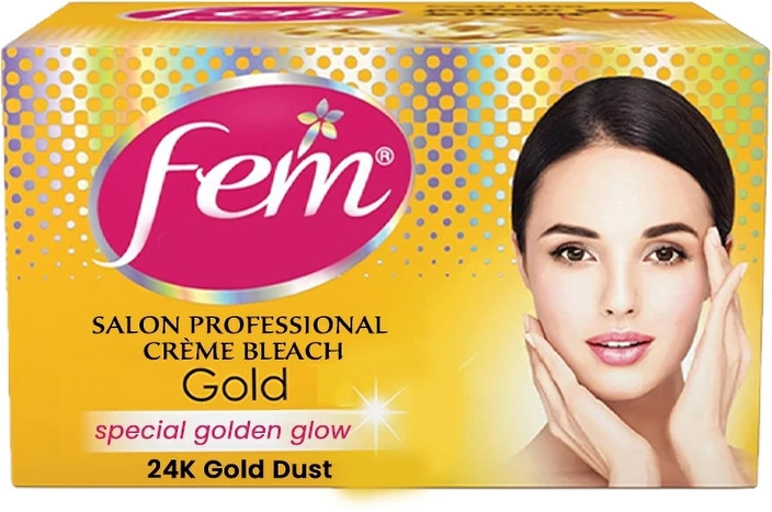 Fem creme bleach gold special golden glow in 15 mins 40g
